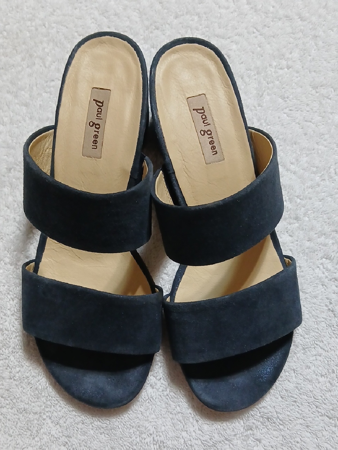 Paul Green Broad Strap Block Heel Sandals Size 5.5